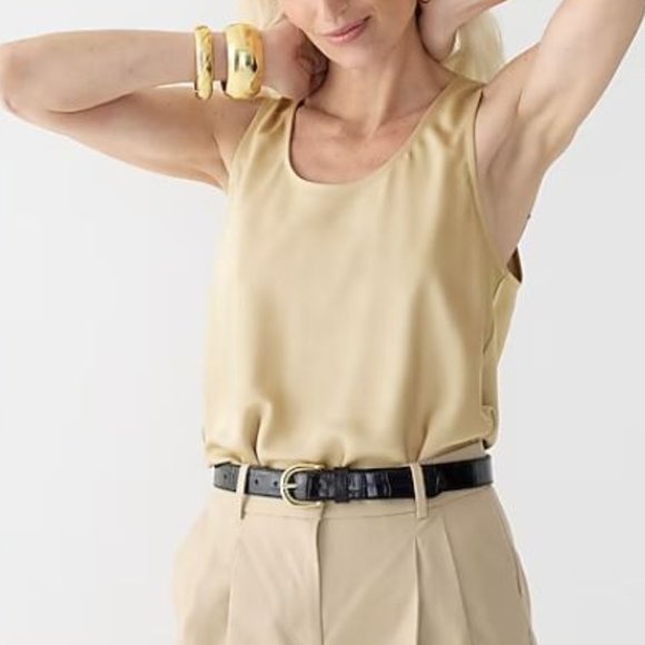 J.Crew Sleeveless Shell Top in Everyday Crepe NWT - Picture 4 of 5